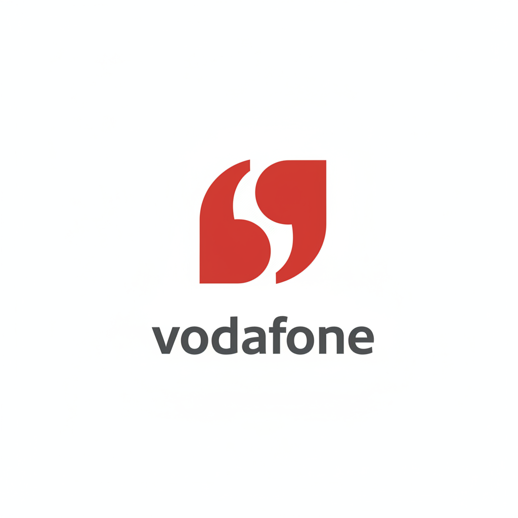 Vodafone logo - Global telecommunications provider